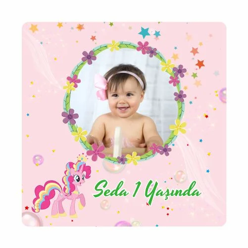 Unıcorn Temalı Doğum Günü Magneti